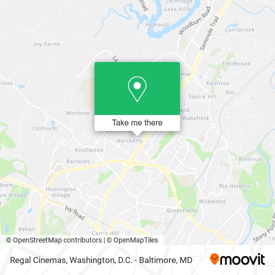 Mapa de Regal Cinemas
