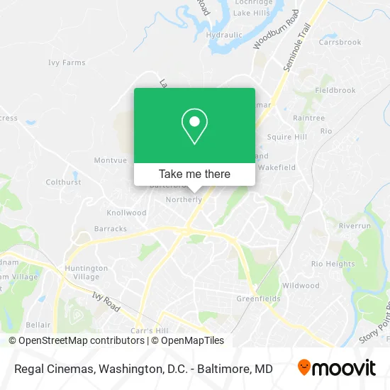 Mapa de Regal Cinemas