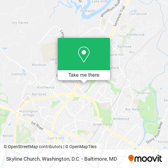 Skyline Church map