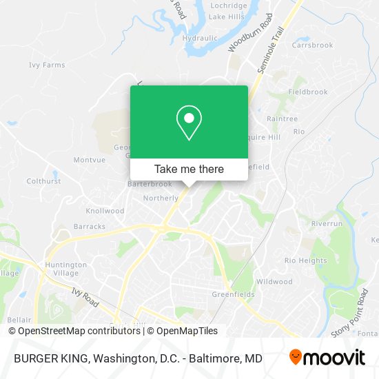 BURGER KING map