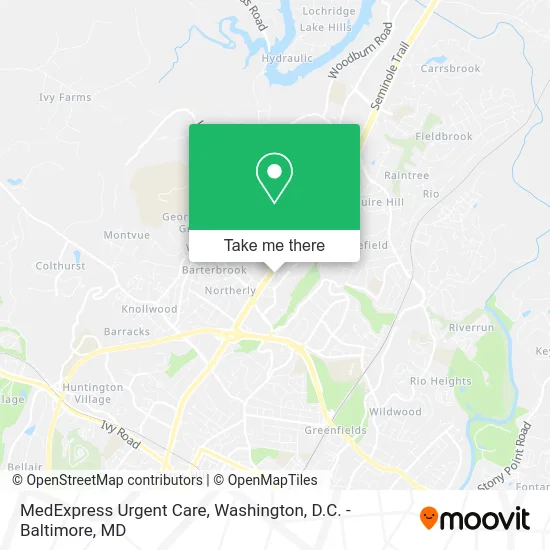MedExpress Urgent Care map