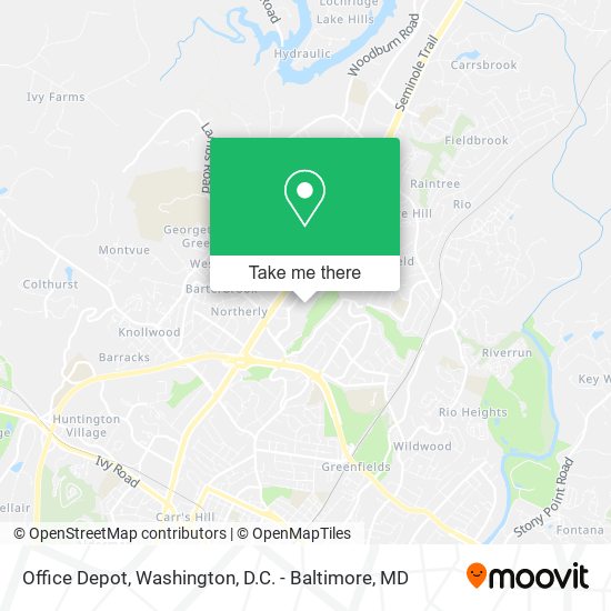 Office Depot map