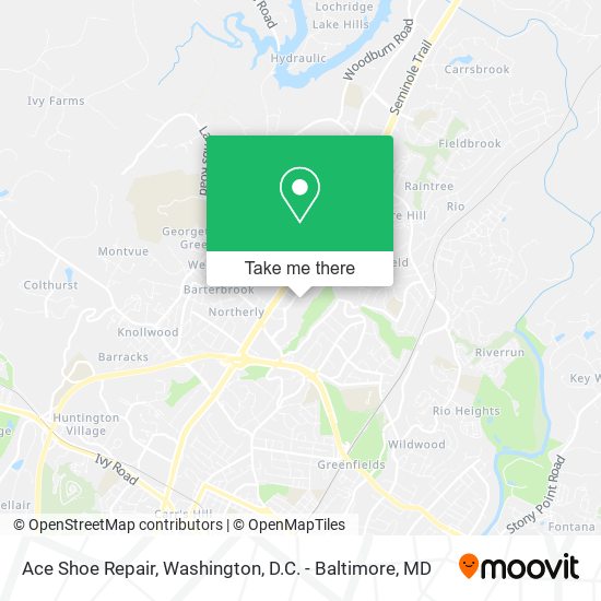 Ace Shoe Repair map