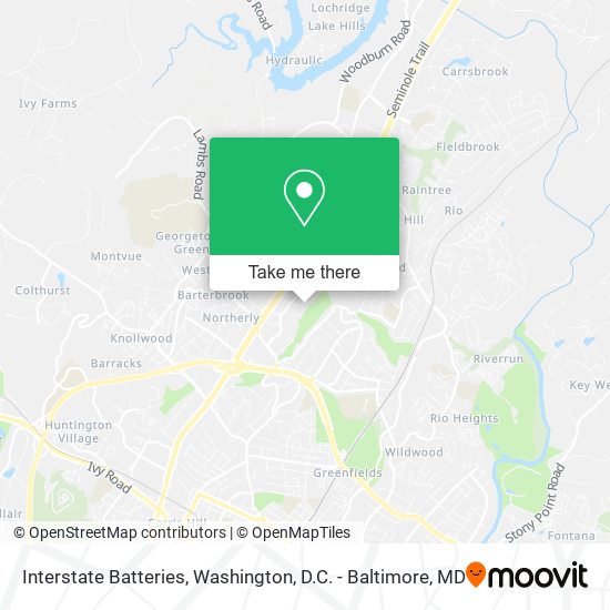 Mapa de Interstate Batteries