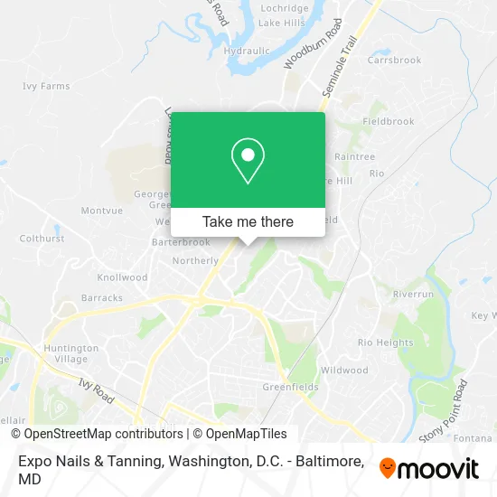 Expo Nails & Tanning map