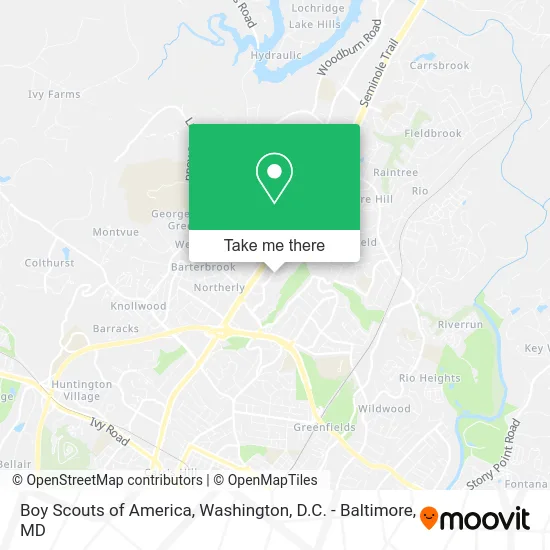 Boy Scouts of America map