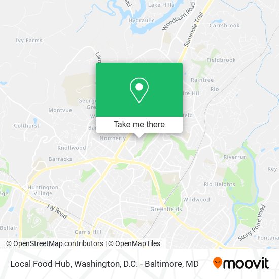 Local Food Hub map