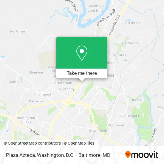 Plaza Azteca map