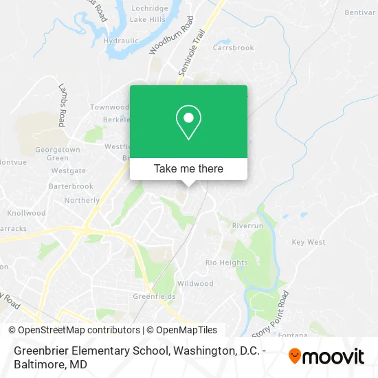 Greenbrier Elementary School map