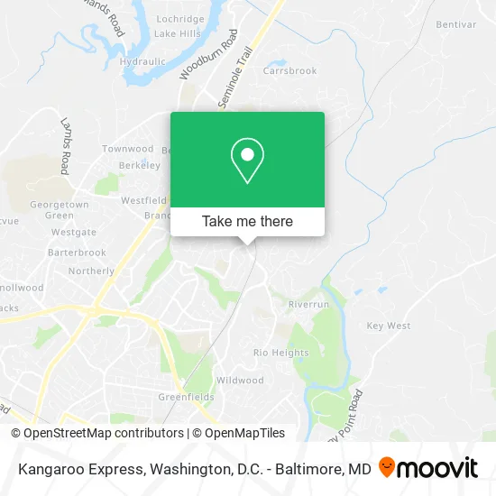 Kangaroo Express map