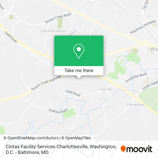 Cintas Facility Services Charlottesville map