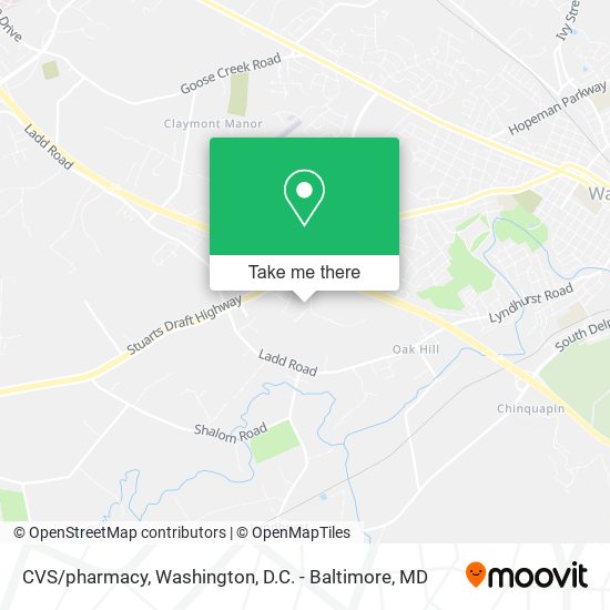 Mapa de CVS/pharmacy