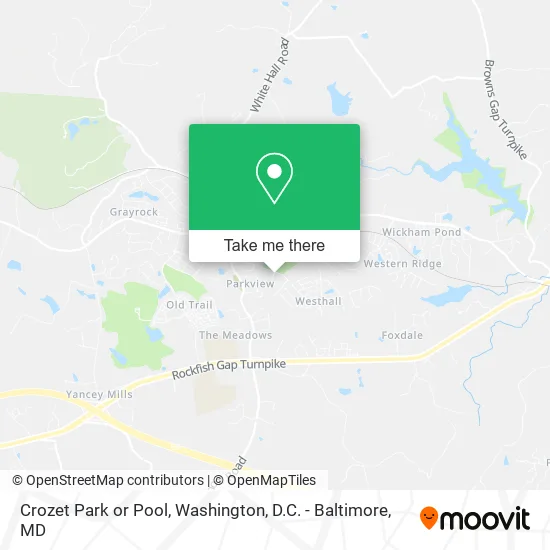 Crozet Park or Pool map