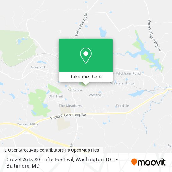 Crozet Arts & Crafts Festival map