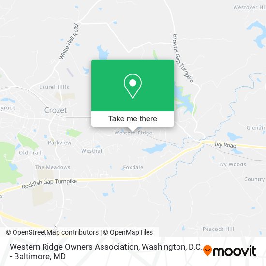 Western Ridge Owners Association map