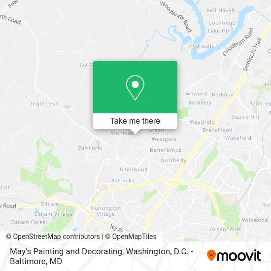 May's Painting and Decorating map