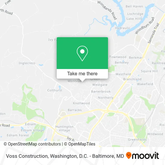 Voss Construction map