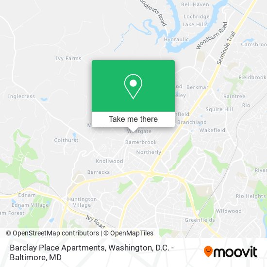 Barclay Place Apartments map
