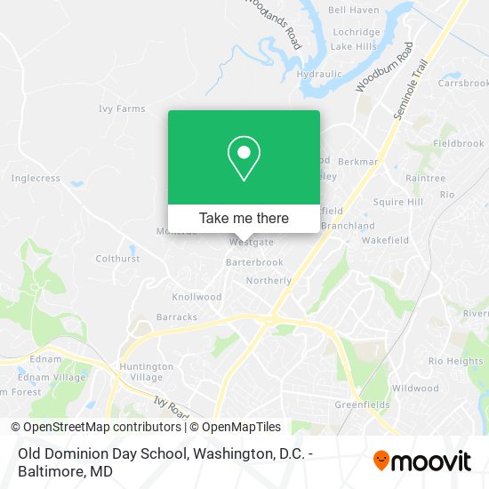 Mapa de Old Dominion Day School