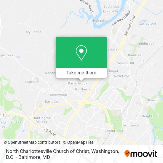 North Charlottesville Church of Christ map