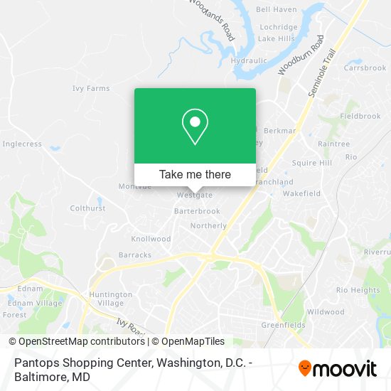 Pantops Shopping Center map