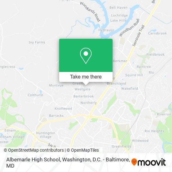 Mapa de Albemarle High School