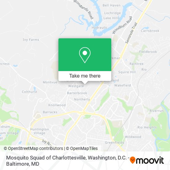 Mosquito Squad of Charlottesville map