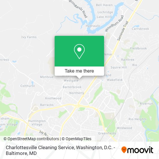 Mapa de Charlottesville Cleaning Service