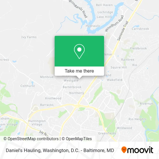 Daniel's Hauling map