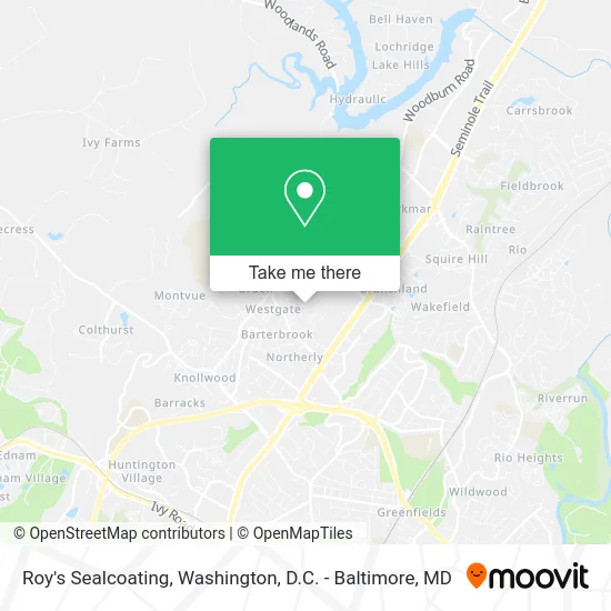 Roy's Sealcoating map