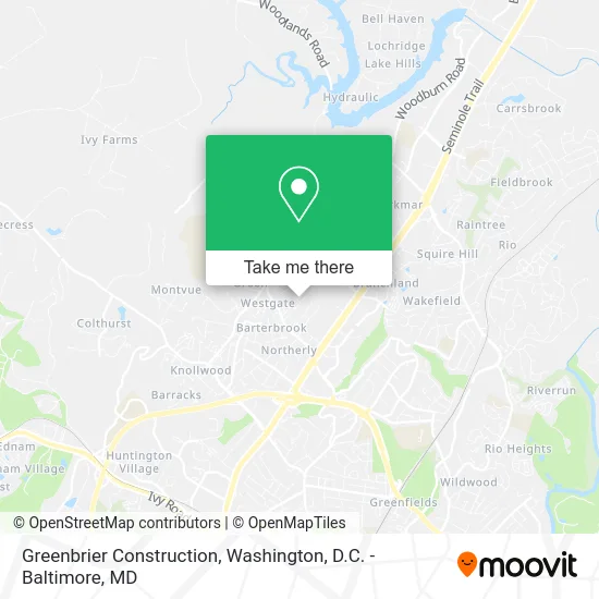 Greenbrier Construction map
