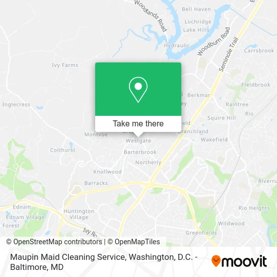 Maupin Maid Cleaning Service map
