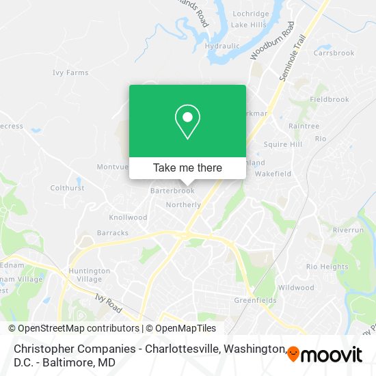 Christopher Companies - Charlottesville map