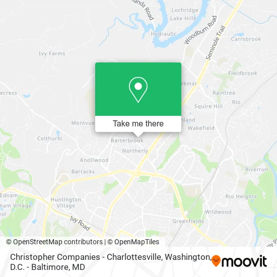 Mapa de Christopher Companies - Charlottesville