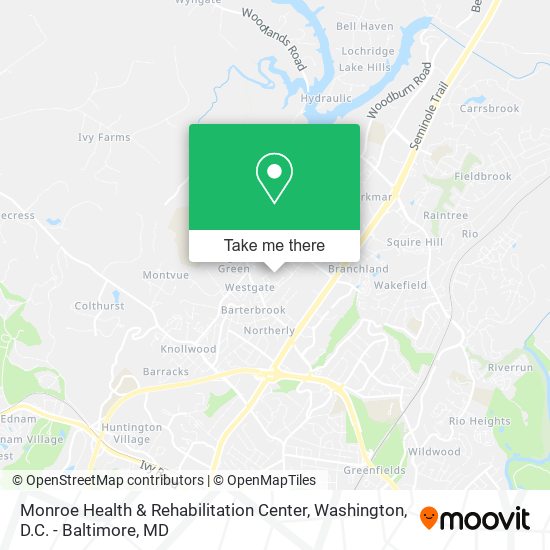 Monroe Health & Rehabilitation Center map