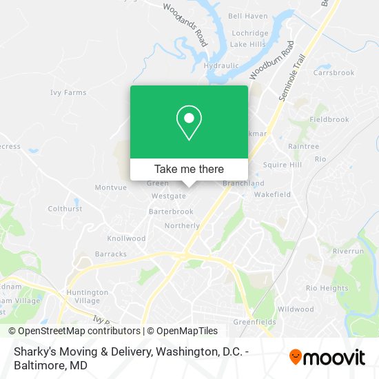 Mapa de Sharky's Moving & Delivery