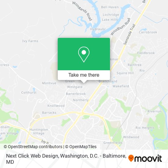 Mapa de Next Click Web Design