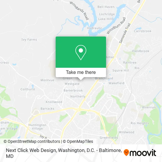 Next Click Web Design map