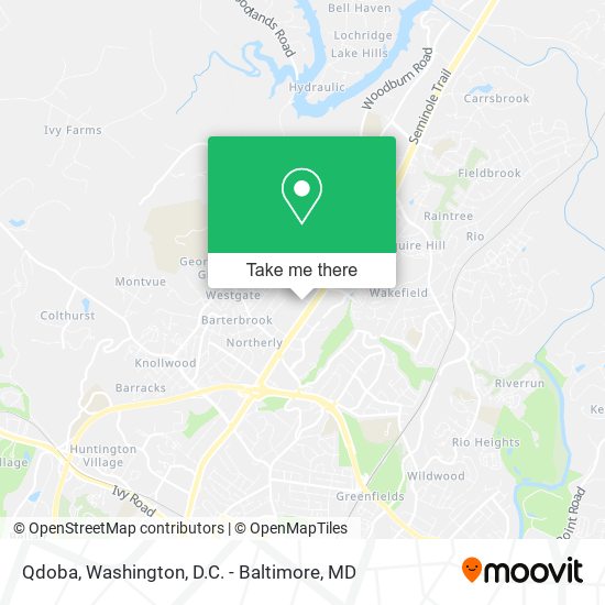 Mapa de Qdoba