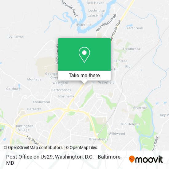 Post Office on Us29 map