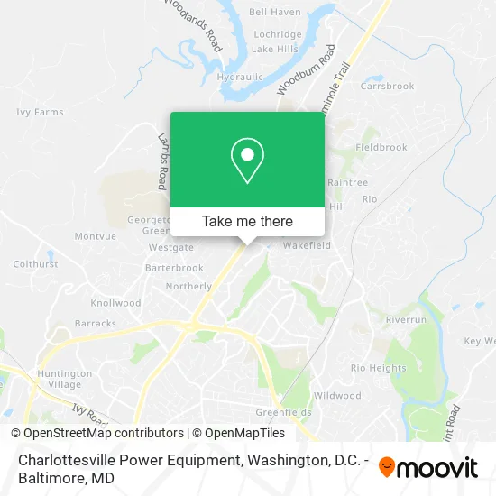 Mapa de Charlottesville Power Equipment