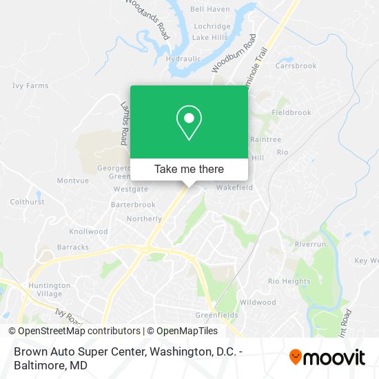 Mapa de Brown Auto Super Center