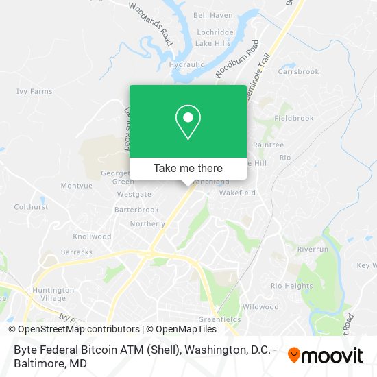 Byte Federal Bitcoin ATM (Shell) map