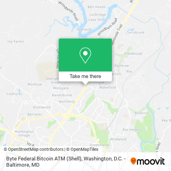 Mapa de Byte Federal Bitcoin ATM (Shell)