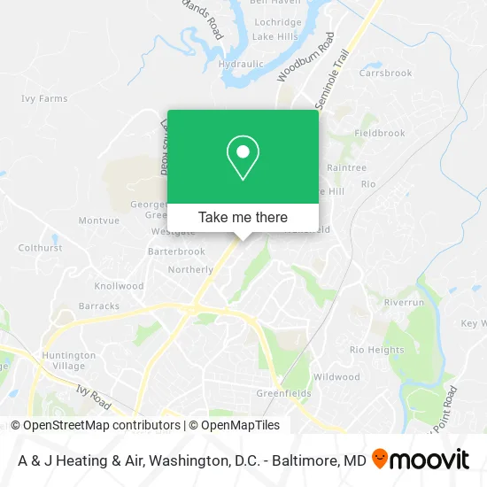 A & J Heating & Air map