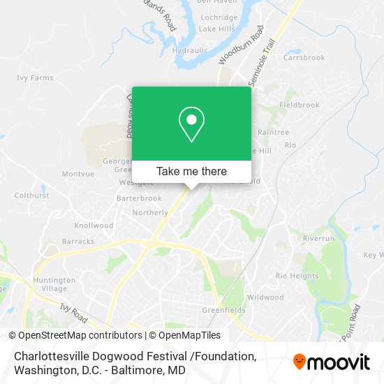 Mapa de Charlottesville Dogwood Festival /Foundation