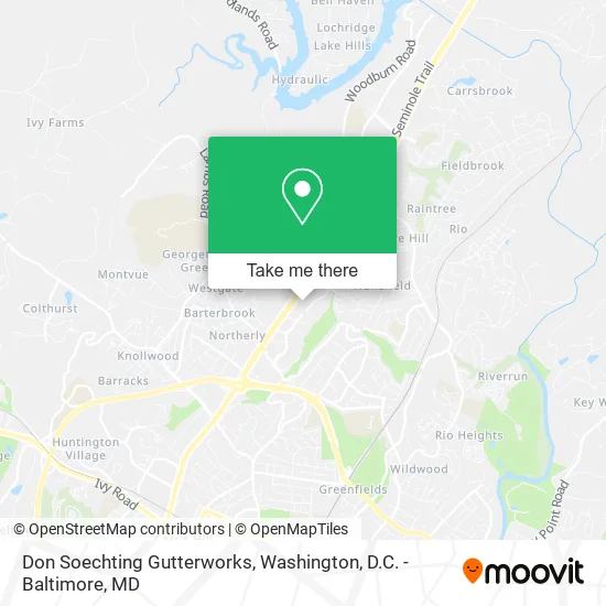 Mapa de Don Soechting Gutterworks