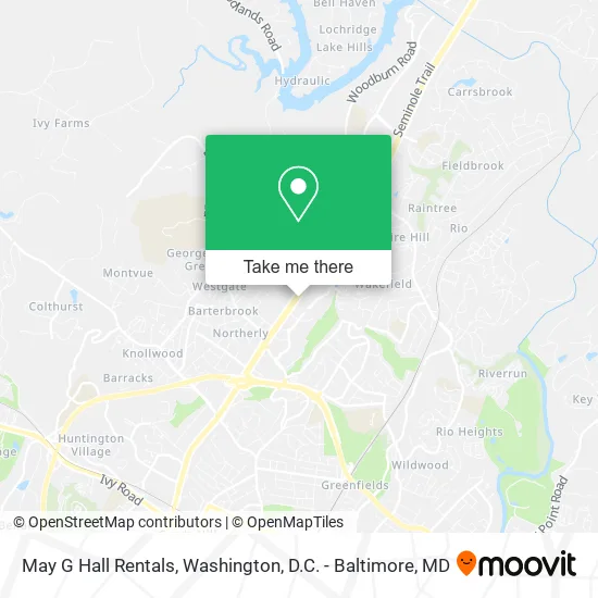 Mapa de May G Hall Rentals