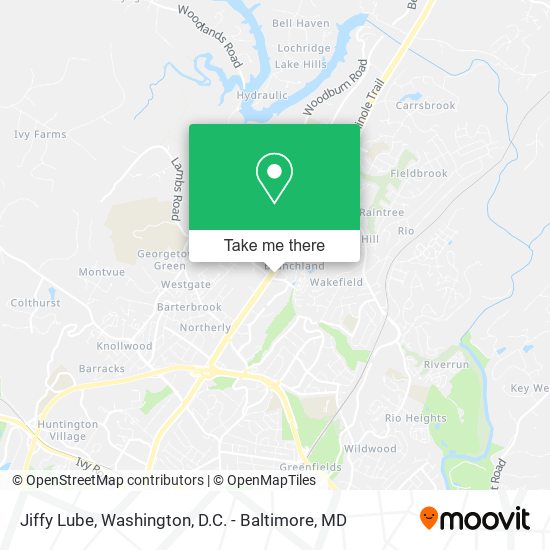 Jiffy Lube map