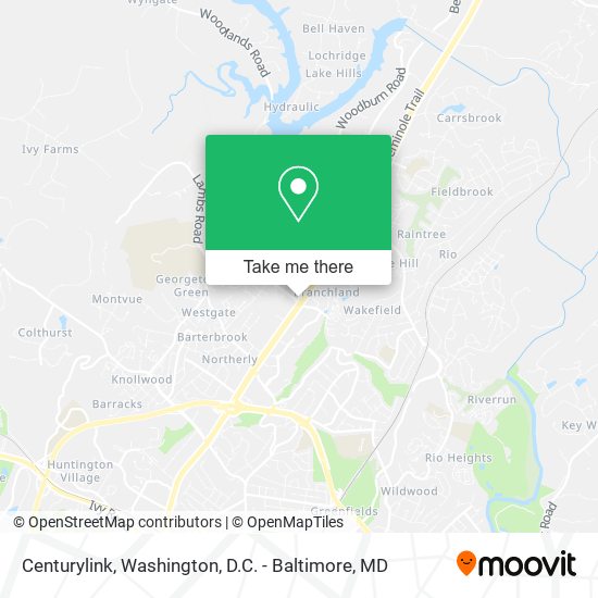 Mapa de Centurylink